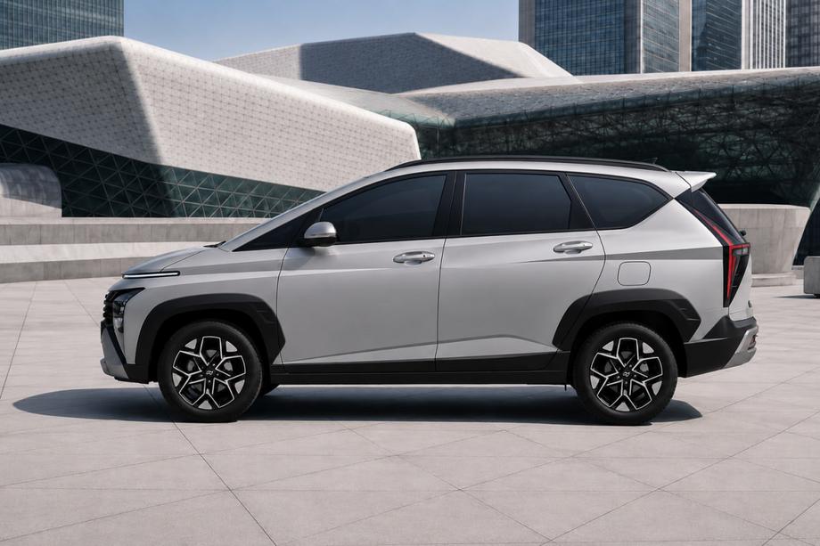 Hyundai Stargazer 2022– Integroidut kattokaiteet, mustat, OEM (alumiini) Image