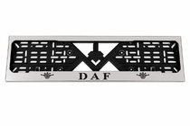 DAF Kromattu rekisterikilven kehys (1 kpl, ruostumaton teräs) kuva 1