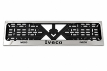 Iveco Kromattu rekisterikilven kehys (1 kpl, ruostumaton teräs) kuva 1