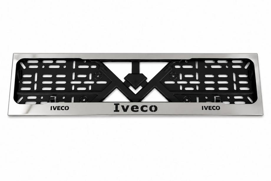 Iveco Kromattu rekisterikilven kehys (1 kpl, ruostumaton teräs) Image