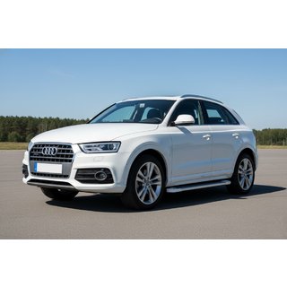 Sivuastinlaudat Allmond White (2 kpl, alumiini) Audi Q3 2011–2019 kuva 1