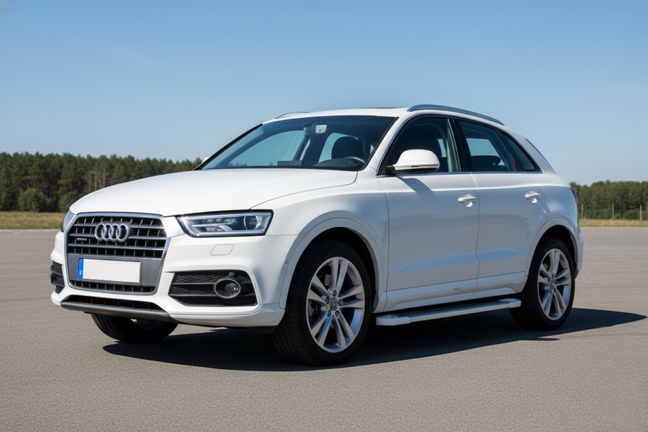 Audi Q3 2011–2019 Sivuastinlaudat Allmond White (2 kpl, alumiini) Image