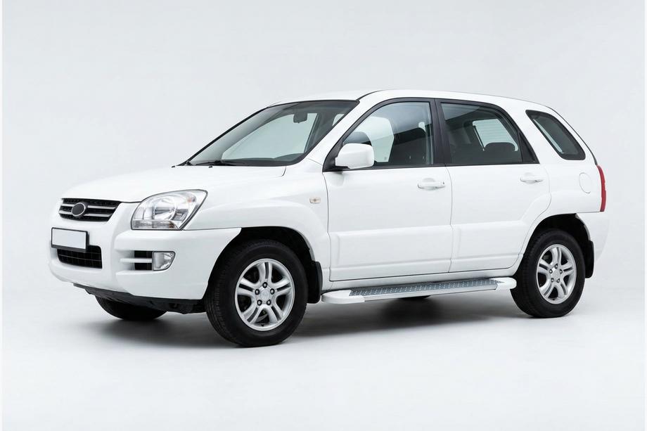 Kia Sportage 2004–2010 Sivuastinlaudat Allmond White (2 kpl, alumiini) Image