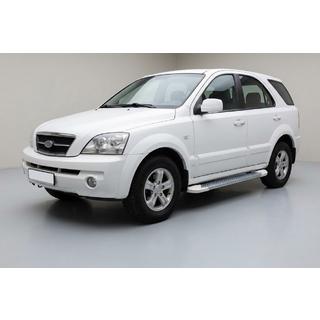 Sivuastinlaudat Allmond White (2 kpl, alumiini) Kia Sorento I BL 2002–2009 kuva 1