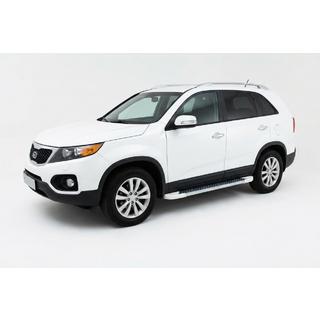 Allmond White -sivukynnykset (2 kpl, alumiini) Kia Sorento II XM 2009–2014 kuva 1