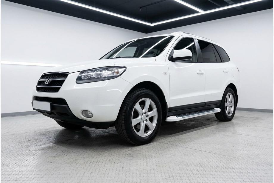 Hyundai Santa Fe 2 2006–2012 Sivuastinlaudat Allmond White (2 kpl, alumiini) Image