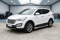 Hyundai Santa Fe 3 2012–2018 Sivuastinlaudat Allmond White (2 kpl, alumiini) kuva 1