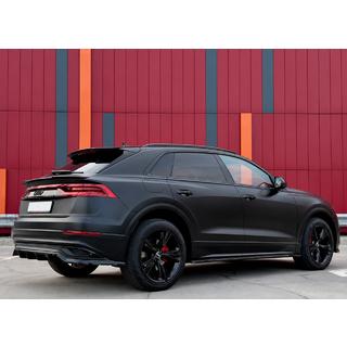 Integroidut kattokaiteet, mustat OEM (alumiini, liima-asennus) Audi Q5 2017–2025 kuva 1