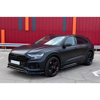 Integroidut kattokaiteet, mustat OEM (alumiini, liima-asennus) Audi Q5 2017–2025 kuva 2