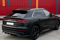 Audi Q5 2017–2025 Integroidut kattokaiteet, harmaat OEM (alumiini, liimakiinnitys) kuva 1