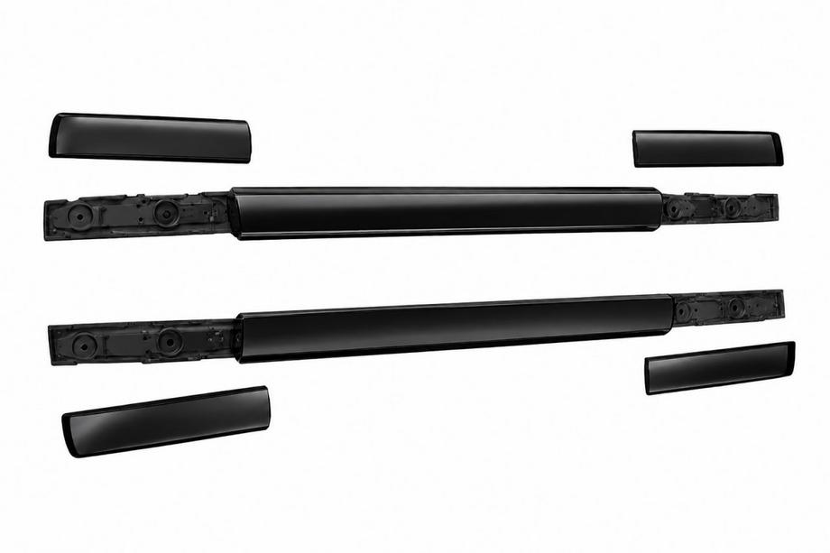 Isuzu D-Max 2019– Mustat OEM-kattokaiteet (alumiini) Image
