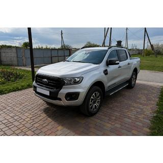 Mustat OEM-kattokaiteet (ABS-muovi, liima-asennus) Ford Ranger 2011–2022 kuva 1