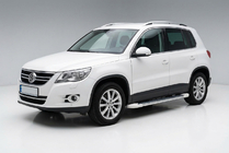Volkswagen Tiguan 2007–2016 Allmond White -sivukynnykset (2 kpl, alumiini) kuva 1