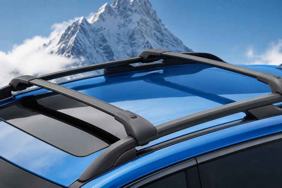 Subaru Forester 2013–2018 Kattotelineen poikkitangot mustat kattokaiteisiin OEM (alumiini) Image