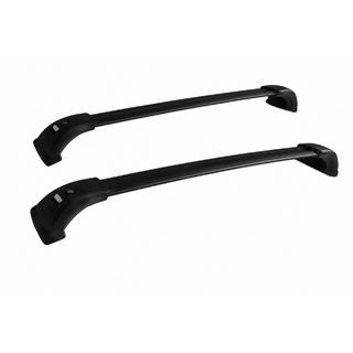 Kattotelineen poikkitangot, mustat, kattokaiteille OEM (lukittavat avaimella, alumiini) Toyota Highlander 2013–2019