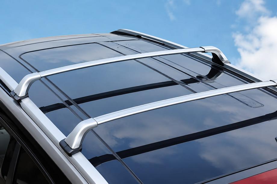 Toyota Highlander 2013–2019 Kattotelineen poikkitangot, harmaat, OEM kattokiskoihin (lukittava, alumiini) Image