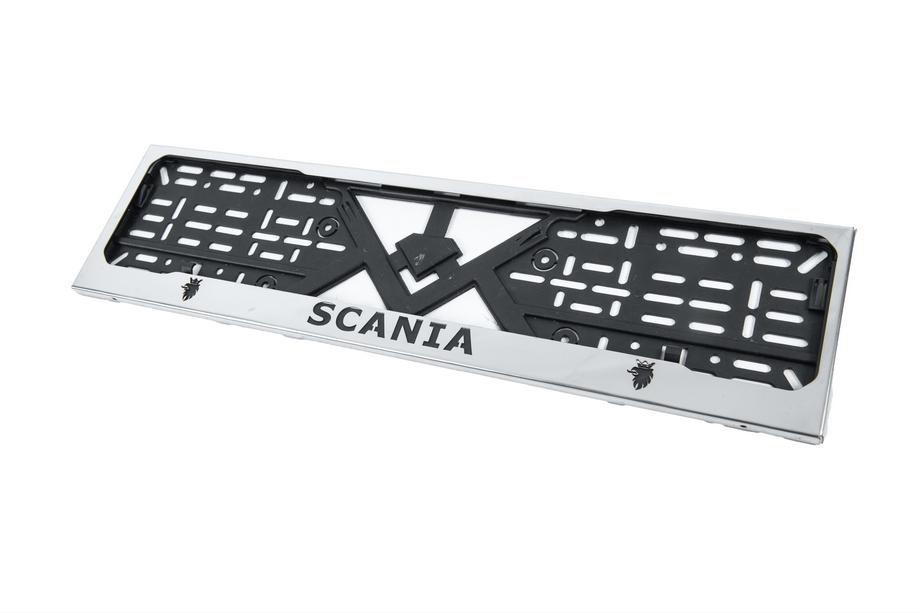 Scania Kromattu rekisterikilven kehys (1 kpl, ruostumaton teräs) Kuva 2