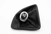 BMW 1-sarja E81/E82/E87/E88 2004–2011 Vaihdekepin suojapussi + vaihdenuppi OEM V2 (keinonahka) kuva 1