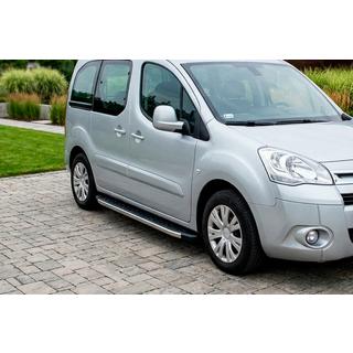 BlackLine-sivuporrassarja (2 kpl, alumiini) Peugeot Partner Tepee 2008–2018 kuva 1