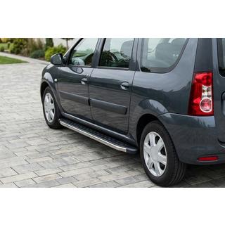 BlackLine-sivuporrassarja (2 kpl, alumiini) Dacia Logan MCV 2004–2014 kuva 1