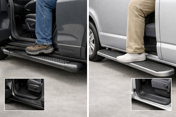 Sivuporras SUV:iin tai pakettiautoon: mitä eroa mukavuudessa