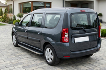 Renault Logan MCV 2005–2013 BlackLine-sivuporrassarja (2 kpl, alumiini) kuva 1