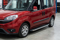Fiat Doblo II 2010–2022 BlackLine-sivuporrassarja (2 kpl, alumiini) kuva 1