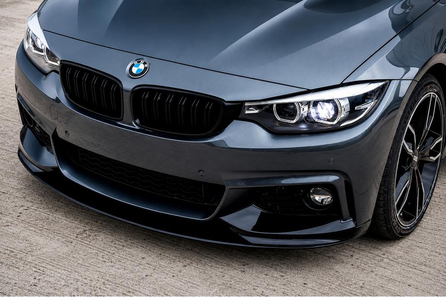 BMW 4-sarja F32/F33/F36 2012–2020 MP-Style etulippa (M-Sport, kiiltävän musta) Image