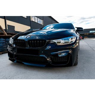 Etupuskurin lip spoiler CS-Style (M4:lle, kiiltävä musta) BMW 4-sarja F32/F33/F36 2012–2020 kuva 1