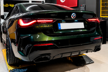 BMW 4-sarja G22/23/26 2020– Takapuskurin diffuusori pakoputken päätteillä (G22/G23 M-Sport) kuva 1