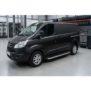 BlackLine-sivuporrassarja (2 kpl, alumiini) Ford Custom 2013–2022 kuva 1