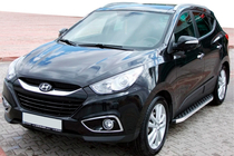 Hyundai IX-35 2010–2015 BlackLine-sivuporrassarja (2 kpl, alumiini) kuva 1
