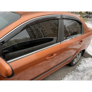Ikkunoiden alalistat (4 kpl, ruostumaton teräs) Chevrolet Aveo T250 2005–2011 kuva 1