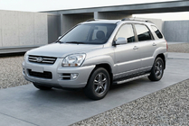Kia Sportage 2004–2010 BlackLine-sivuporrassarja (2 kpl, alumiini) kuva 1