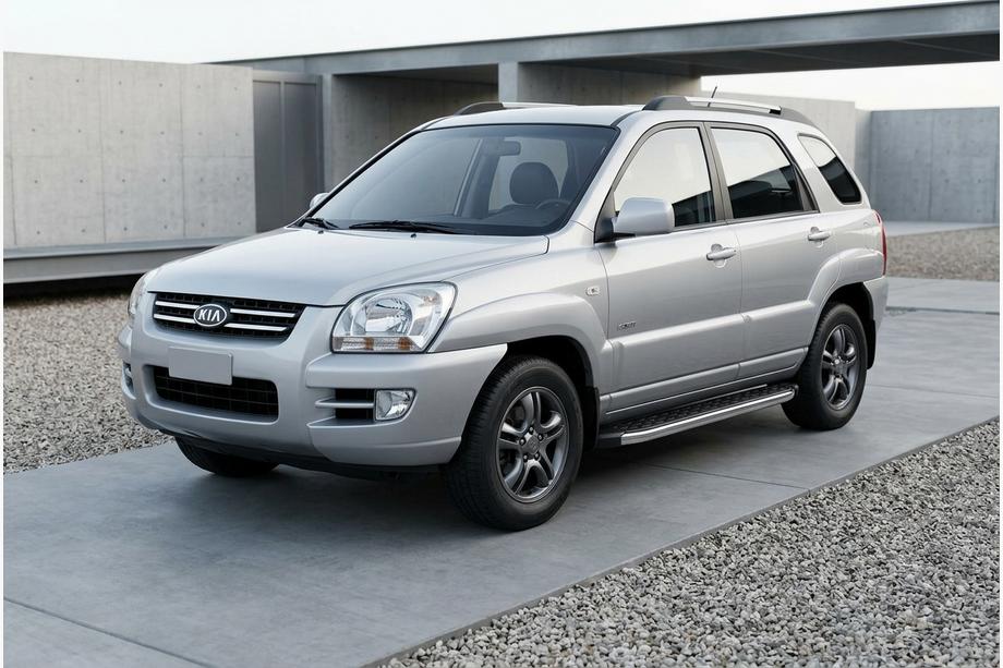 Kia Sportage 2004–2010 BlackLine-sivuporrassarja (2 kpl, alumiini) Image
