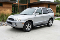 Hyundai Santa Fe 1 2000–2006 BlackLine-sivuporrassarja (2 kpl, alumiini) kuva 1
