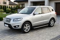 Hyundai Santa Fe 2 2006–2012 BlackLine-sivuporrassarja (2 kpl, alumiini) kuva 1