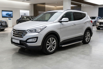 Hyundai Santa Fe 3 2012–2018 BlackLine-sivuporrassarja (2 kpl, alumiini) kuva 1