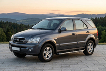 Kia Sorento I BL 2002–2009 BlackLine-sivuporrassarja (2 kpl, alumiini) kuva 1