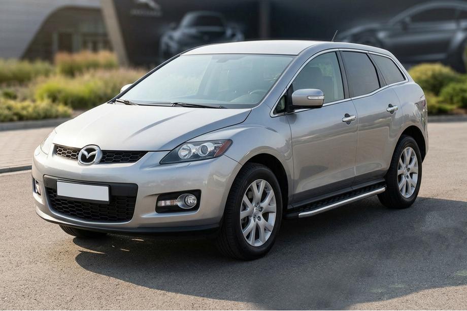 Mazda CX-7 2006–2012 BlackLine-sivuporrassarja (2 kpl, alumiini) Image