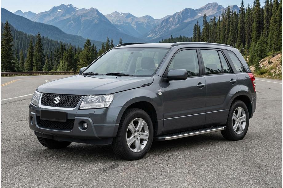 Suzuki Grand Vitara 2005–2017 BlackLine-sivuporrassarja (2 kpl, alumiini) Kuva 1