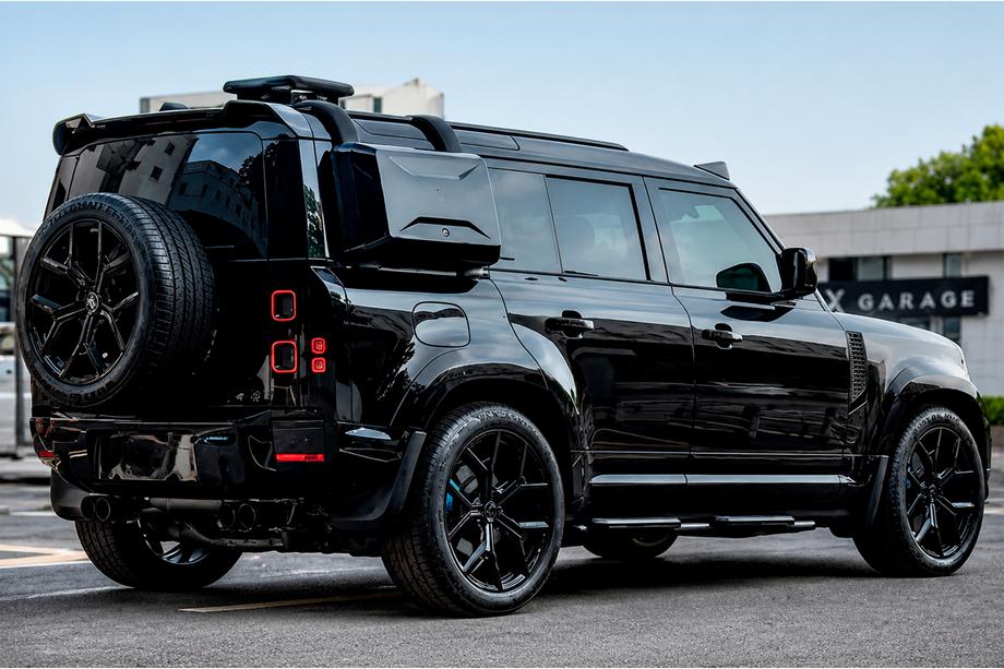 Land Rover Defender 2019– Roiskeläpät Type-A (kiiltävä musta, 4 kpl) Image