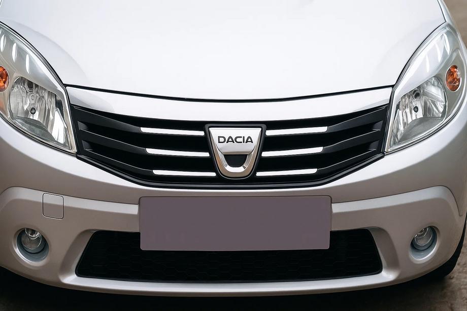 Dacia Sandero 2007–2013 Etusäleikön koristelista (ruostumaton teräs) Image