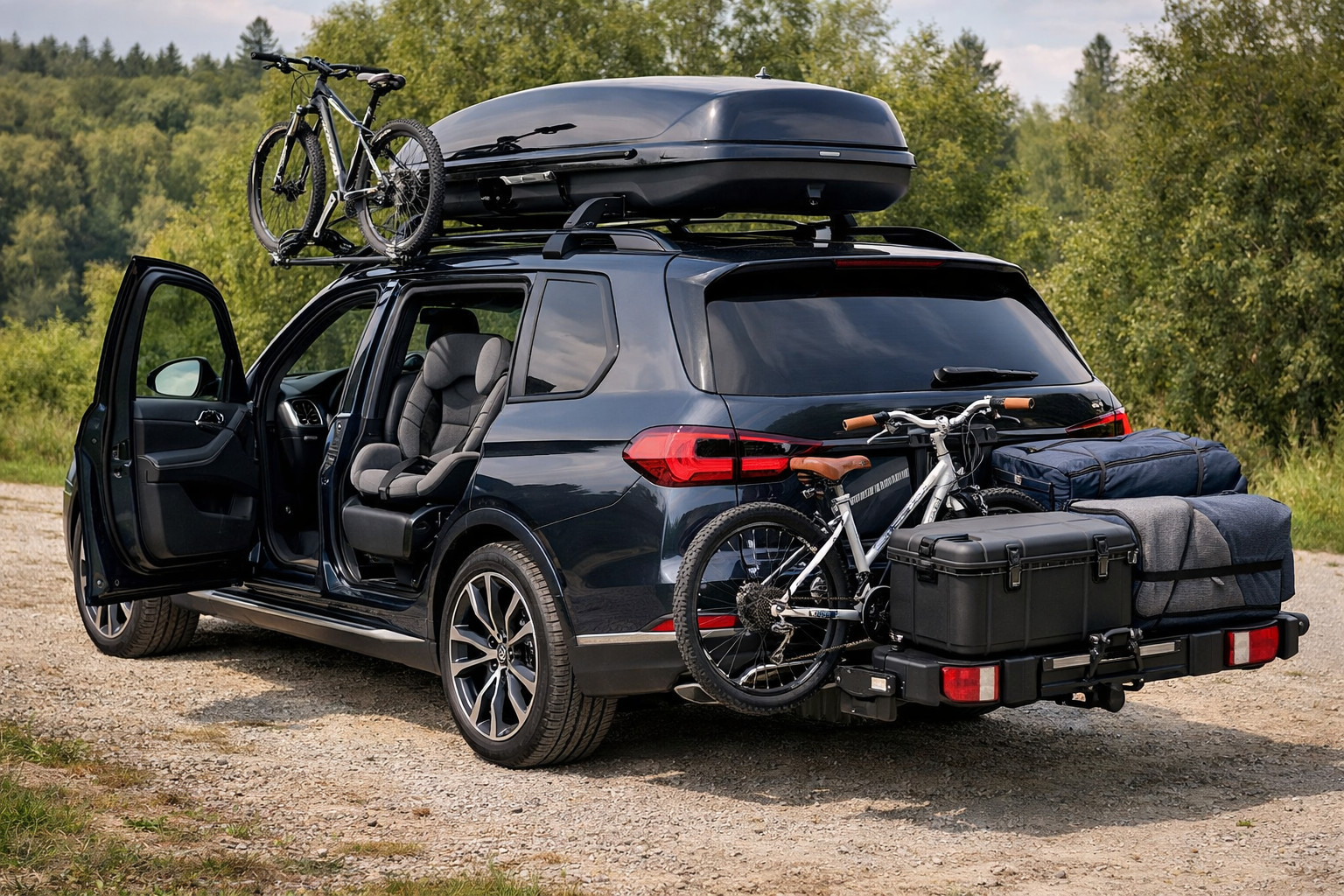 Mitä BMW X7 G07:ään perheelle ja pitkiä matkoja varten: aloituspaketti ilman turhaa
