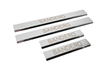 Dacia Sandero 2007–2013 Carmos V3 kynnyslistat, ruostumaton teräs (4 kpl) kuva 3