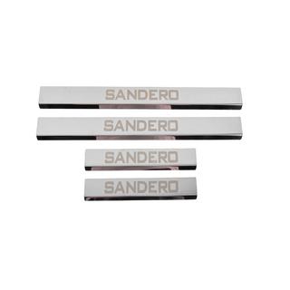 Carmos V3 kynnyslistat, ruostumaton teräs (4 kpl) Renault Sandero 2007–2013 kuva 1