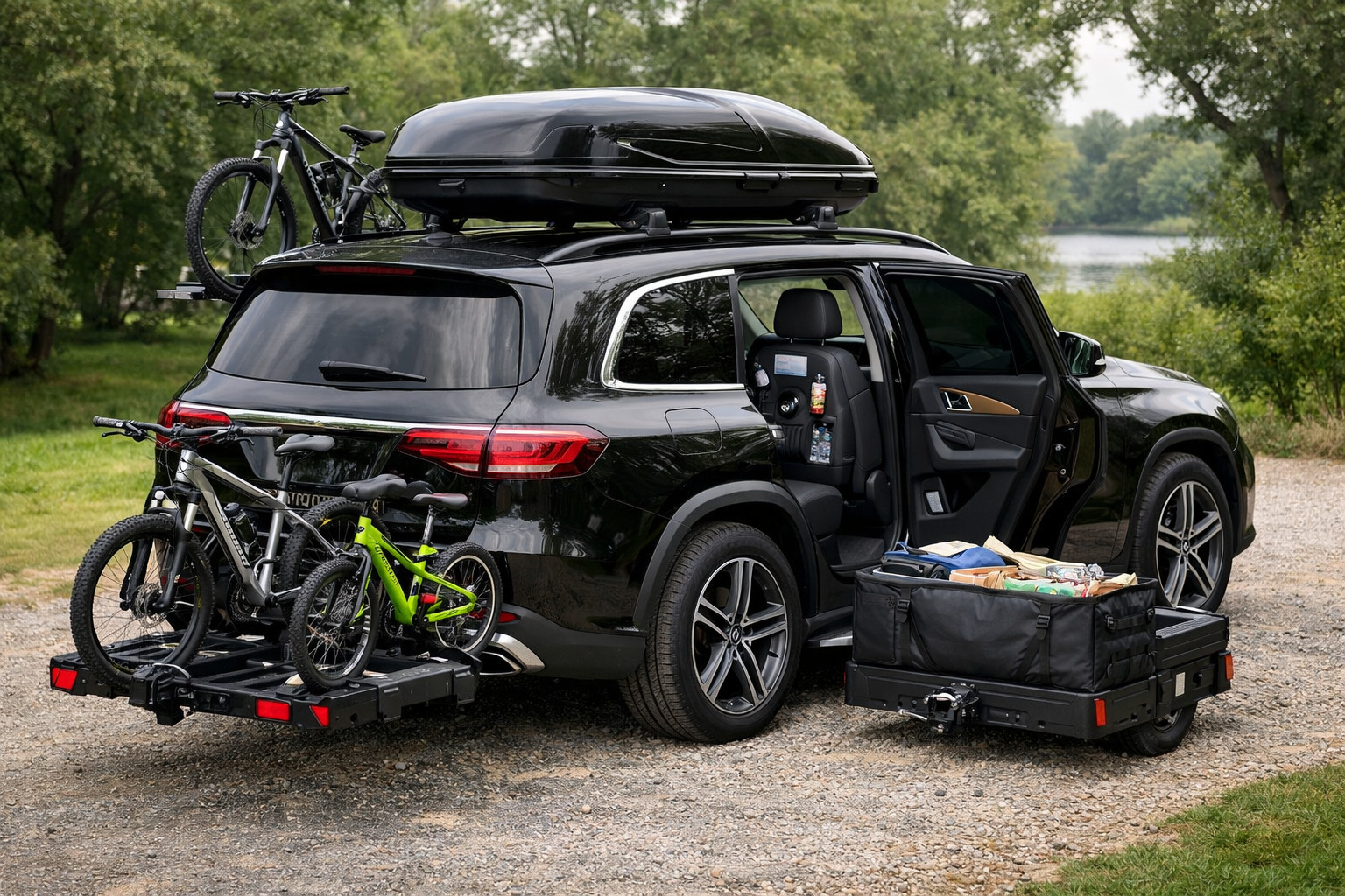 Mitä varusteita Mercedes GLS X167:ään perhereissuille ja arjen mukavuuteen