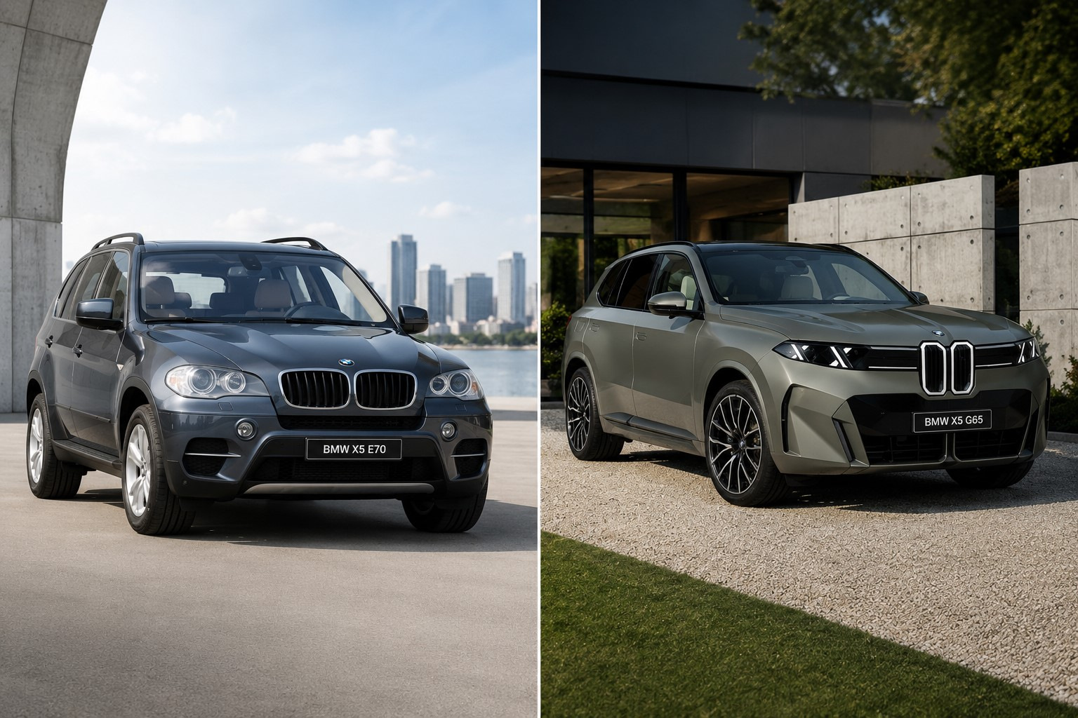BMW X5 G65 vs BMW X5 E70: vanha luonne vastaan uutta teknologiaa