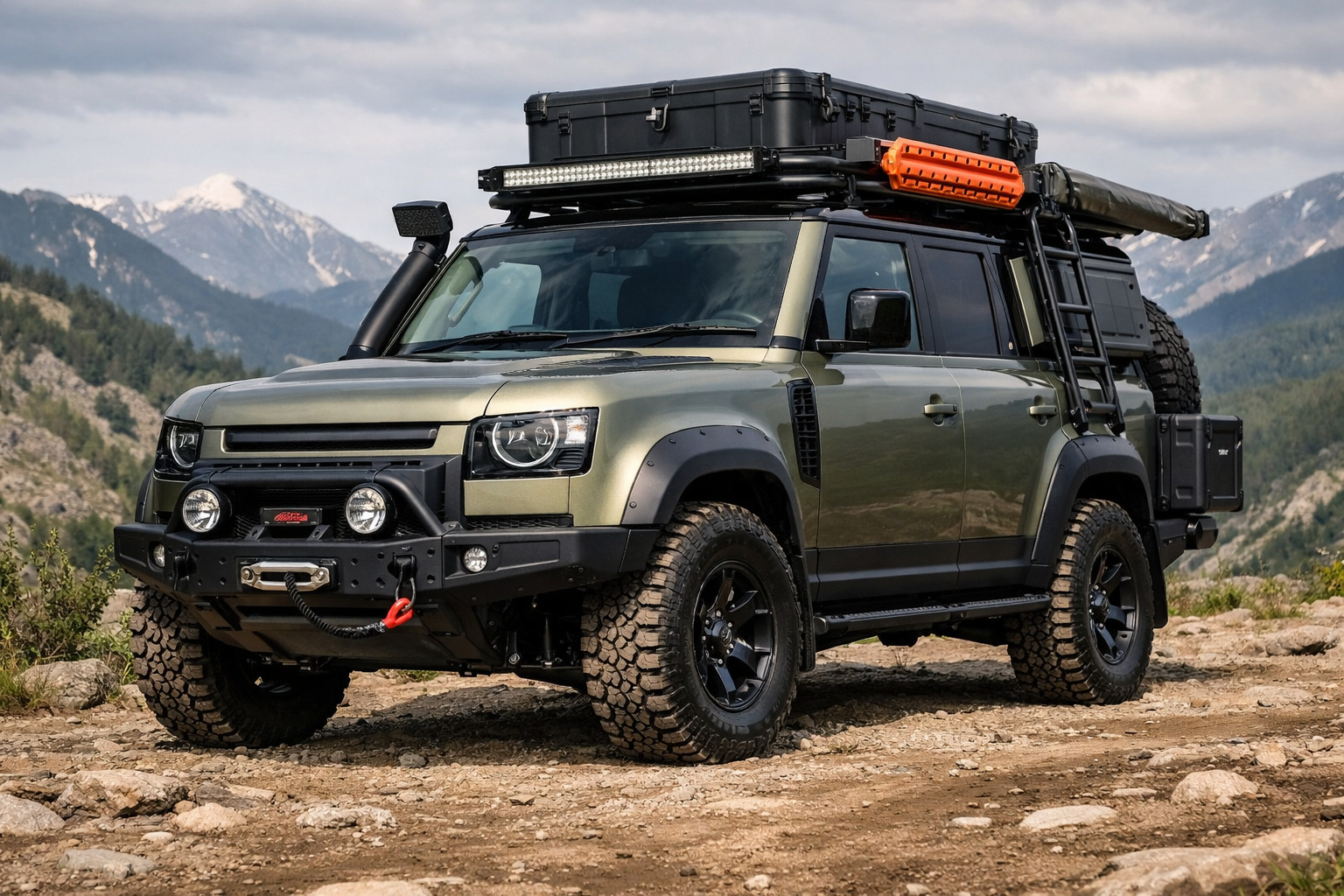Land Rover Defender 2019+ -päivityspaketti matkailuun ja rouheaan ulkonäköön