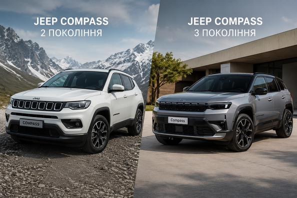 Uusi Jeep Compass 3. sukupolvi vs Compass 2: tarkka vertailu
